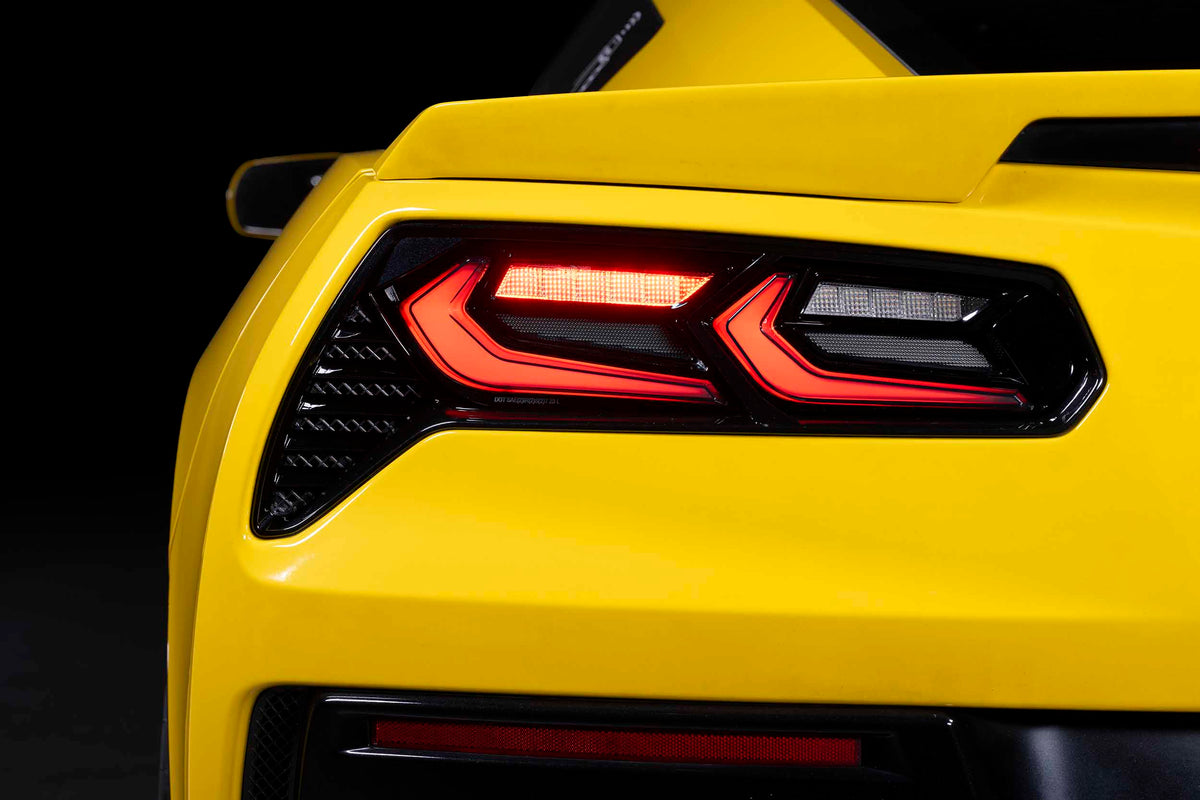 XB LED Tail Lights: Corvette C7 (14-19 / Smoked Lens Facelift / Set)