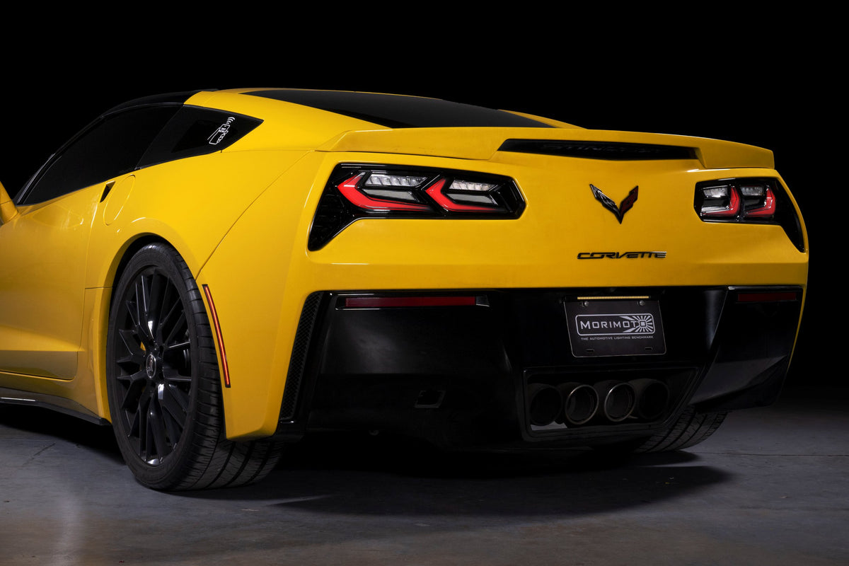 XB LED Tail Lights: Corvette C7 (14-19 / Smoked Lens Facelift / Set)