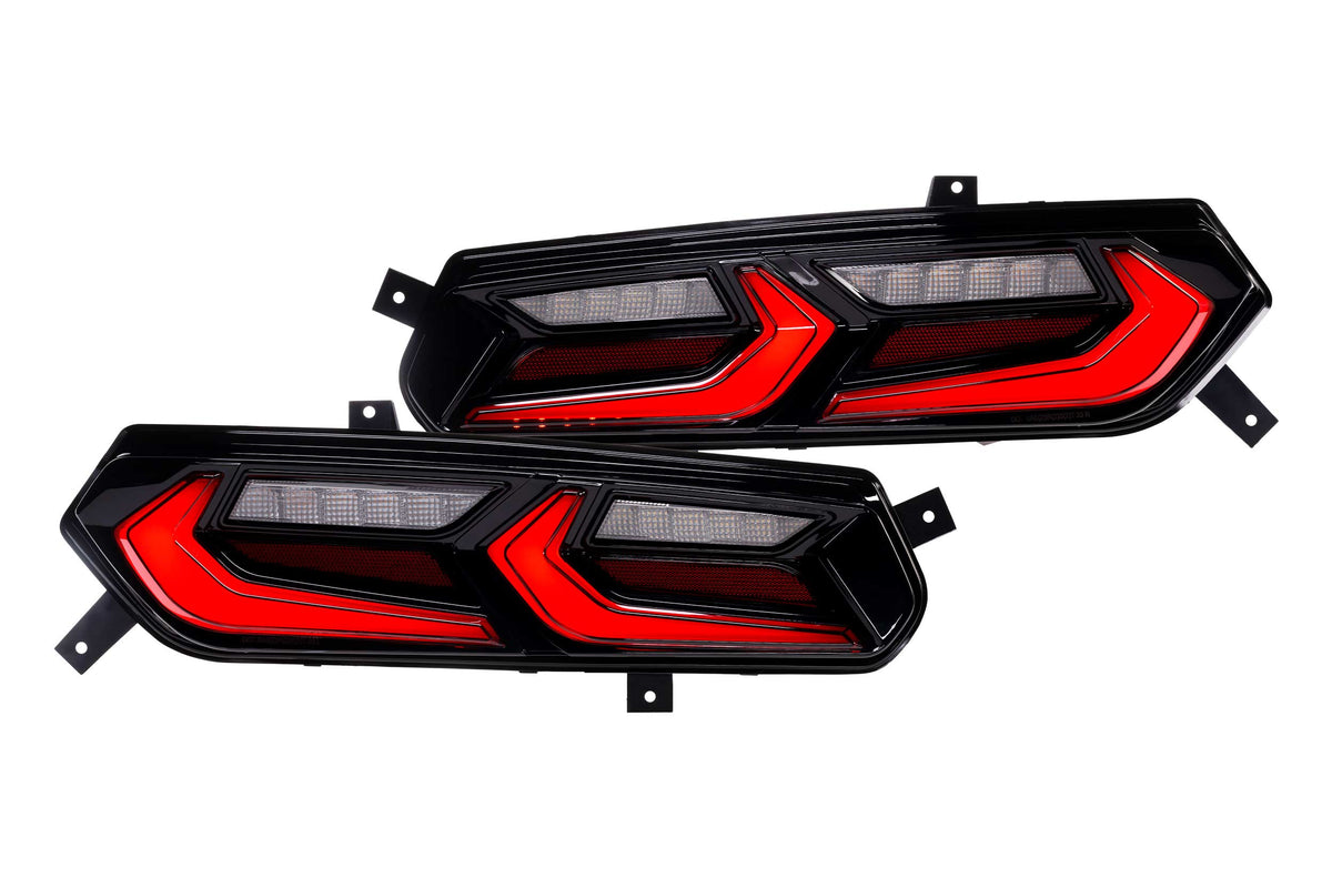 XB LED Tail Lights: Corvette C7 (14-19 / Red Lens Facelift / Set)