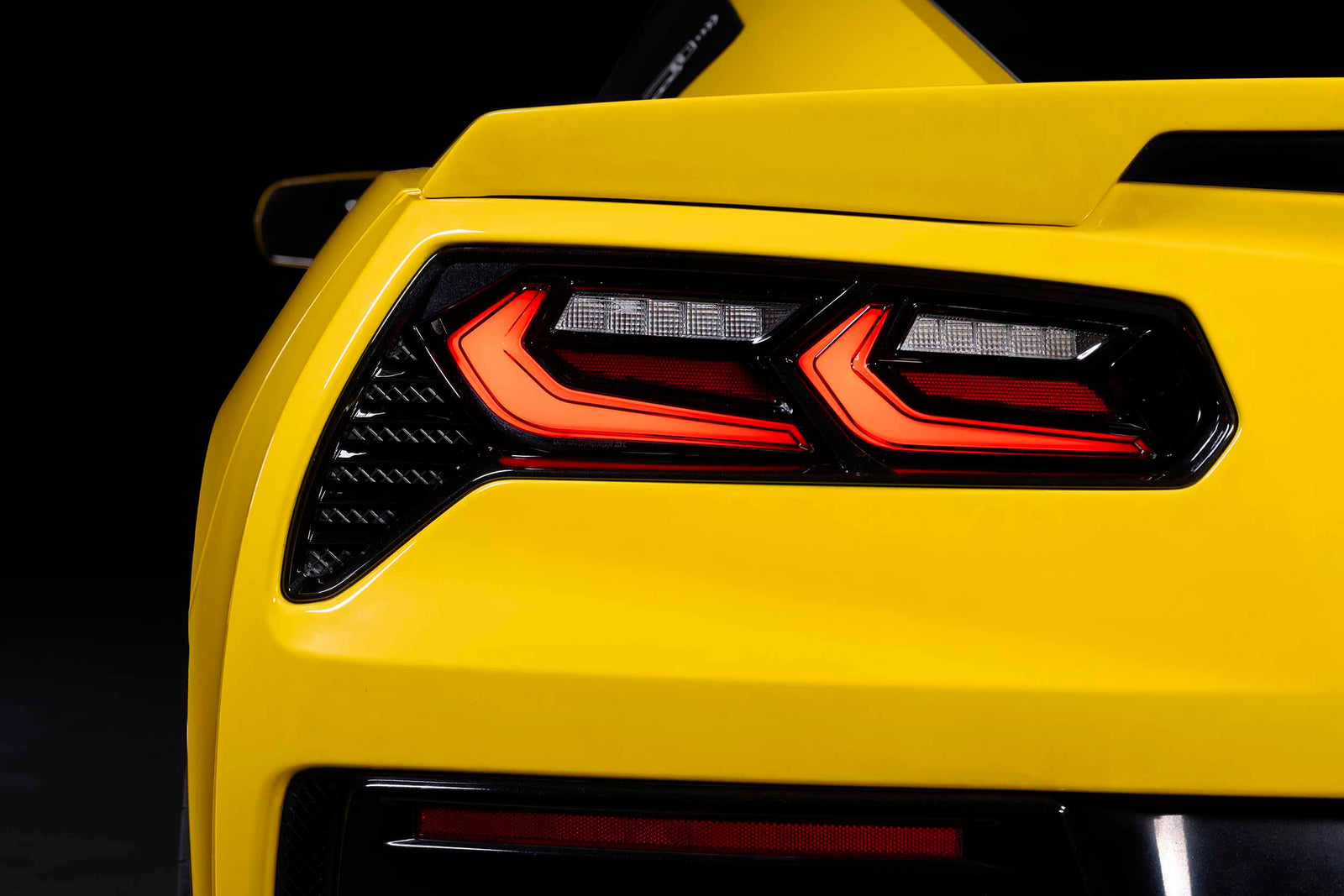 XB LED Tail Lights: Corvette C7 (14-19 / Red Lens Facelift / Set)
