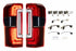 XB LED Tail Lights: 23-27 Ford Super Duty (Red Lens / Set)