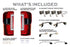 XB LED Tail Lights: 23-27 Ford Super Duty (Red Lens / Set)