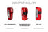 XB LED Tail Lights: 23-27 Ford Super Duty (Red Lens / Set)