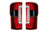 XB LED Tail Lights: 23-27 Ford Super Duty (Red Lens / Set)