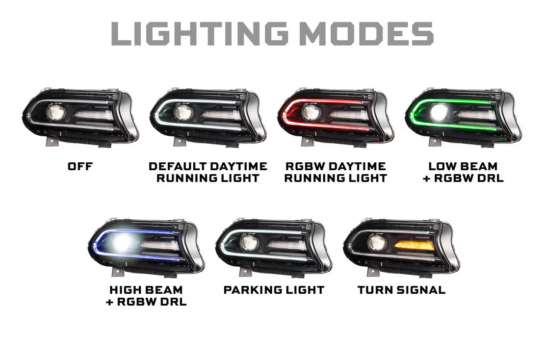 Dodge Charger (15-23) Morimoto XRGB LED Headlights - Legends Auto Parts