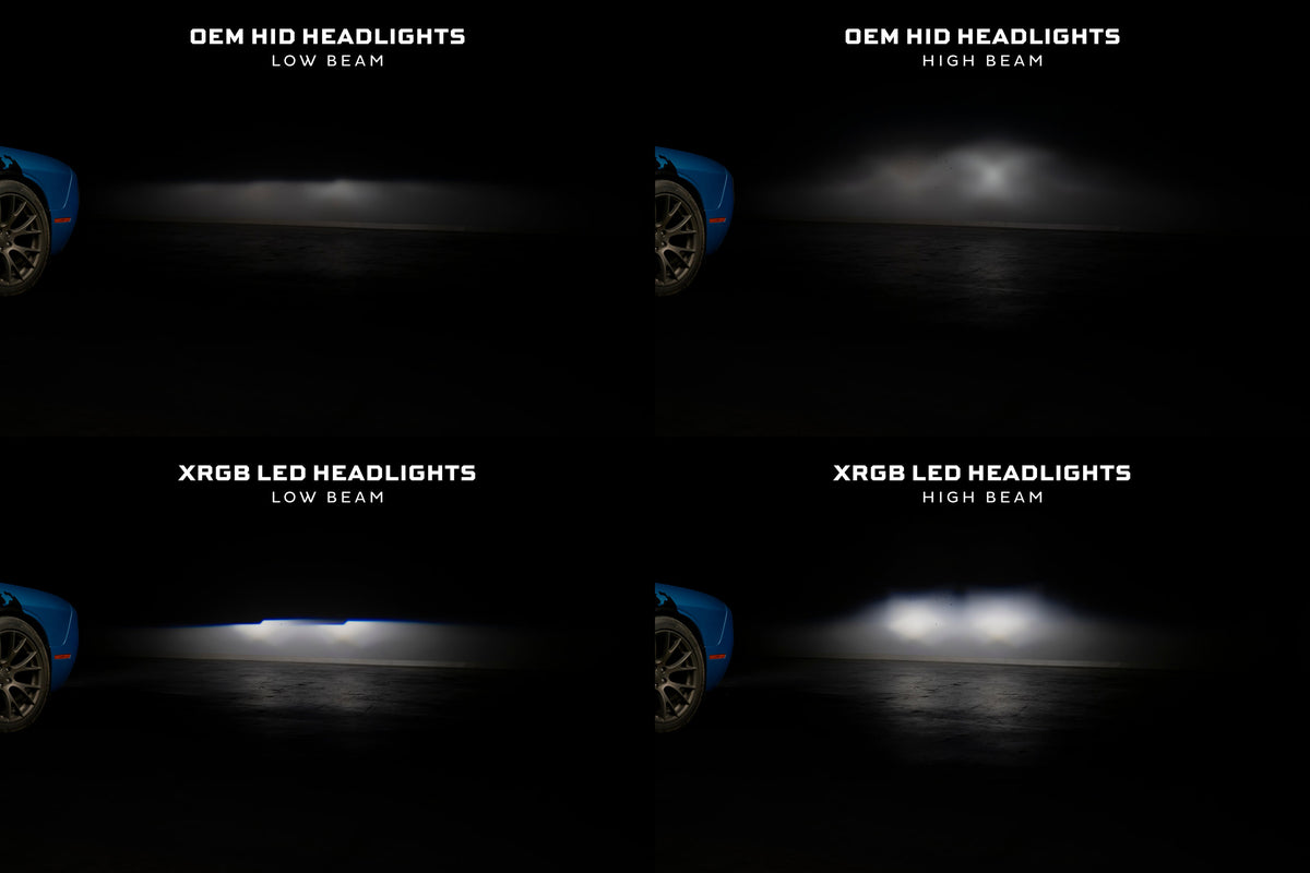 XRGB LED Headlights: Dodge Challenger (15-23 / RGB / Set)