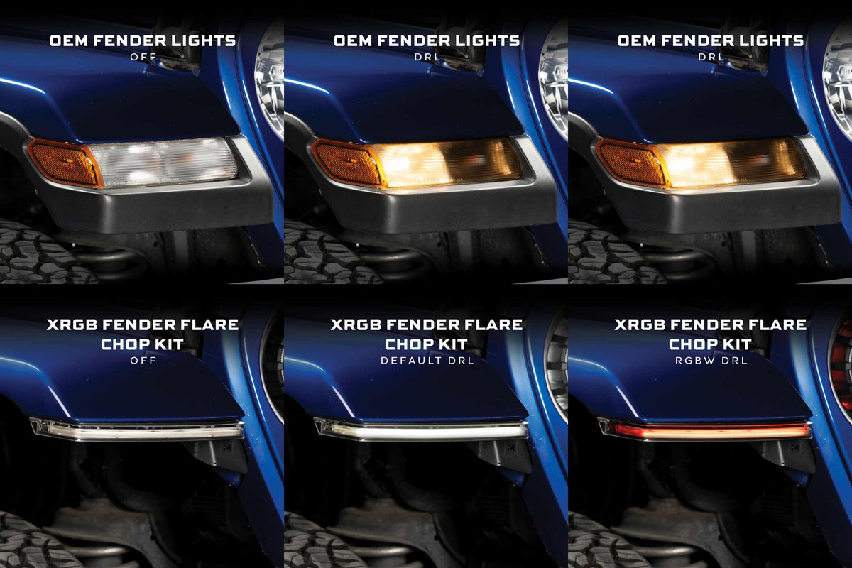 High Line Jeep JL / JT XRGB Fender Flare Chop Kit (Set)