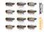 XB LED Headlights: 18-23 Ford Mustang (Gen II / Set)