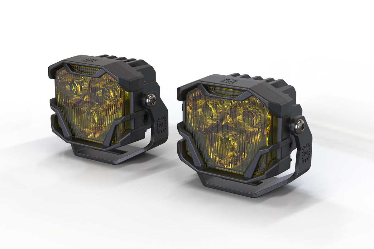 Morimoto 4Banger Ditch Light Kit: 21+ F150 (NCS Yellow Flood Beam)