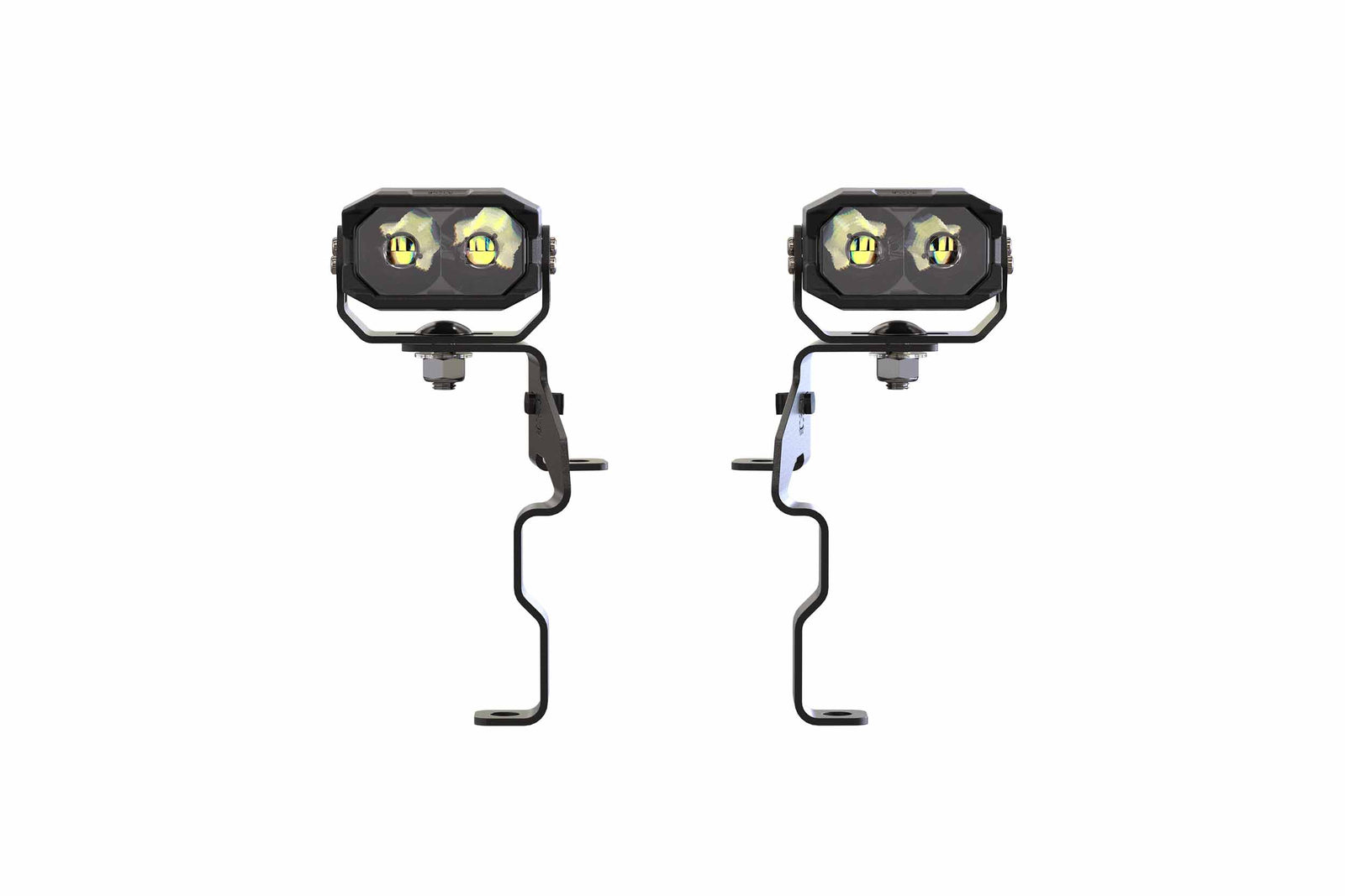 Morimoto 2Banger Ditch Light Kit: 23-27 Super Duty (NCS Yellow SAE Wide Beam)