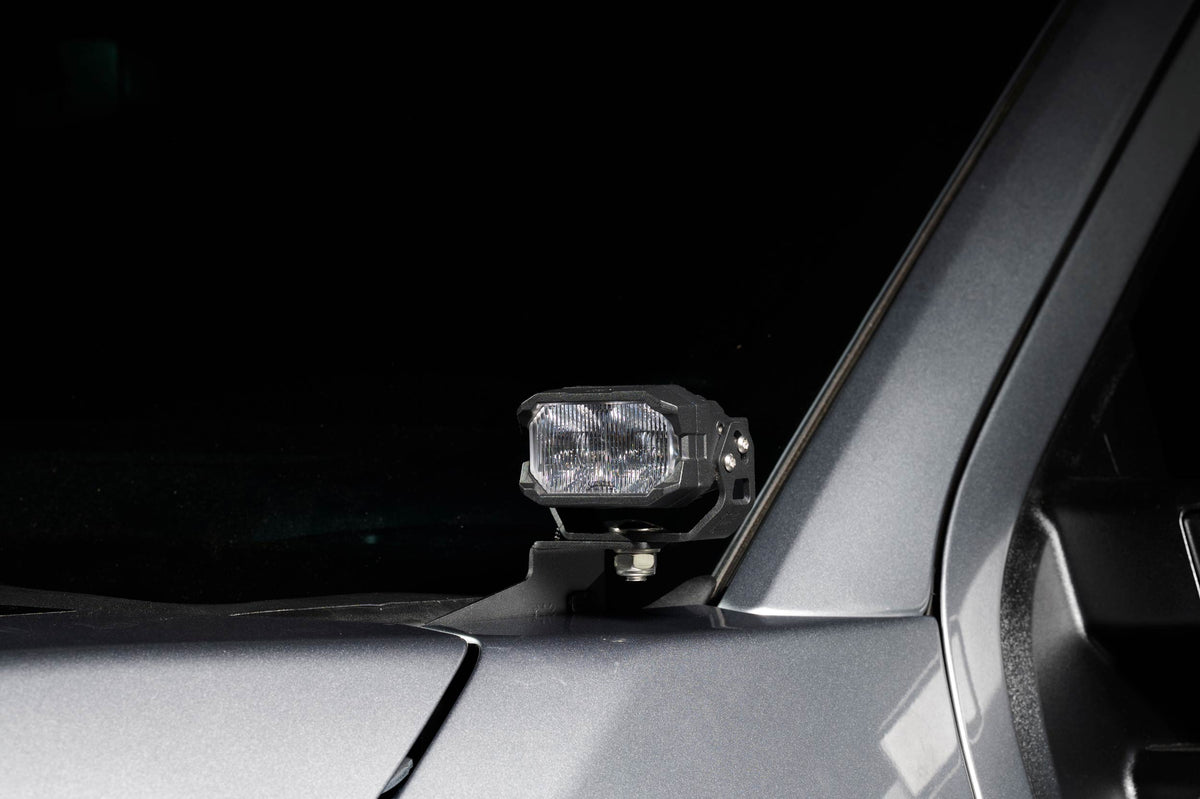 Morimoto 2Banger Ditch Light Kit: 23-27 Super Duty (NCS White Spot Beam)