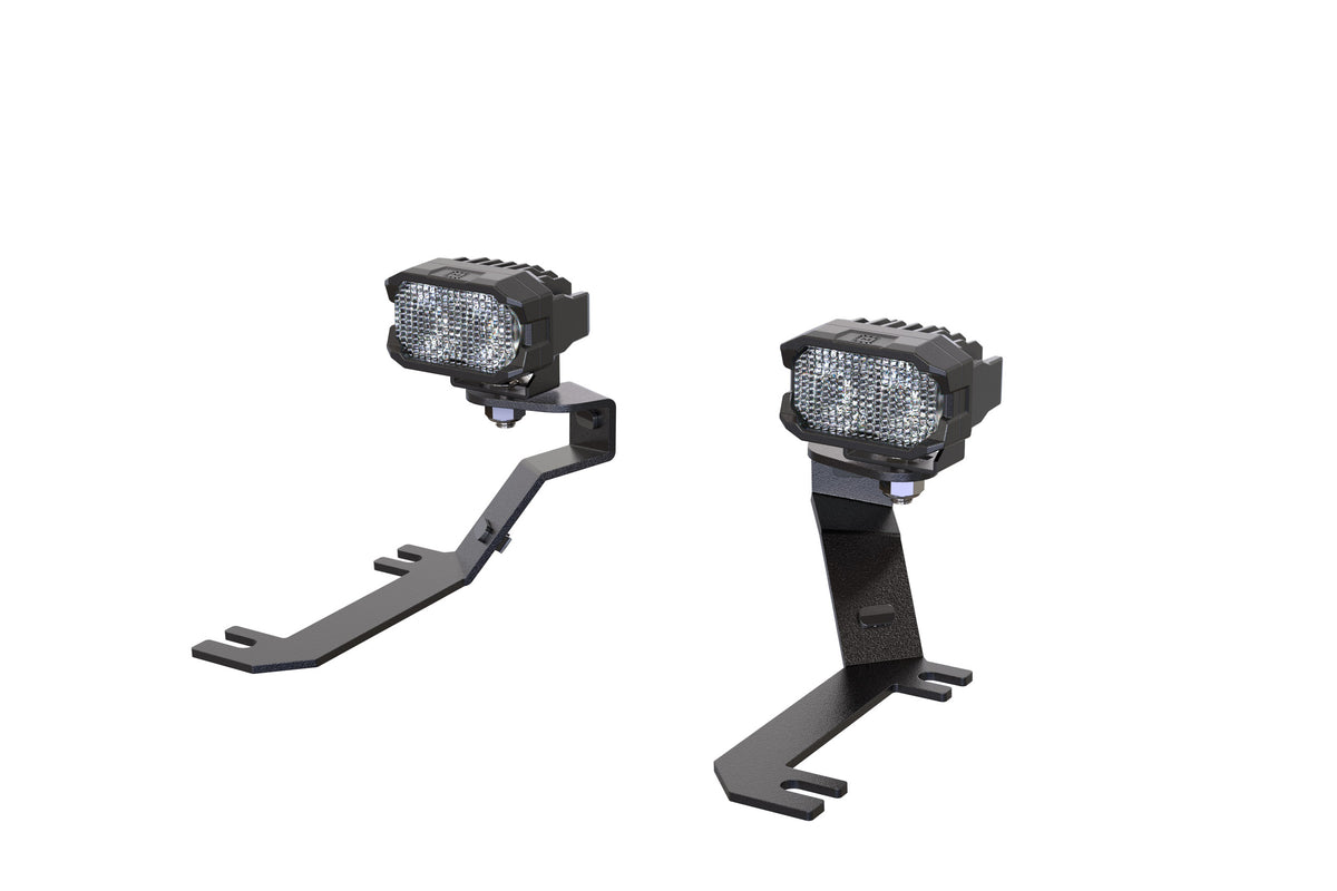 Morimoto 2Banger Ditch Light Kit: 19-24 Sierra 1500 (NCS White Spot Beam)