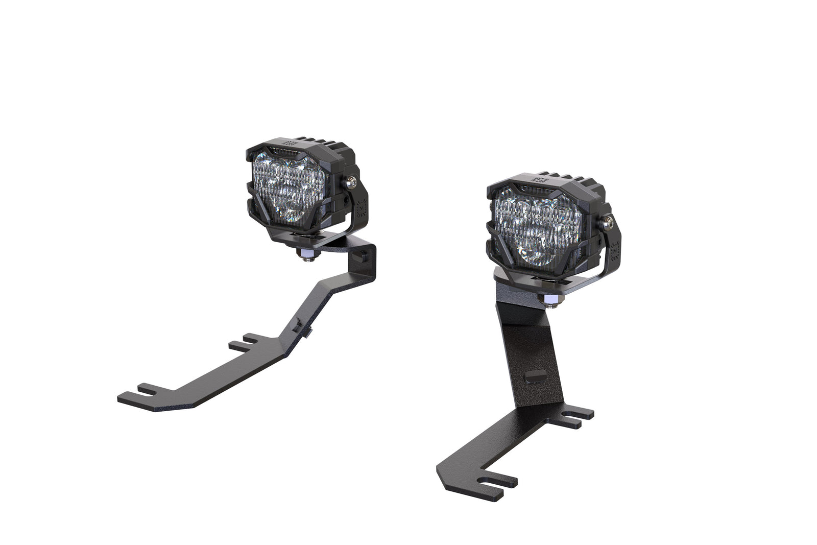 Morimoto 4Banger Ditch Light Kit: 19-24 Sierra 1500 (NCS Yellow Spot Beam)