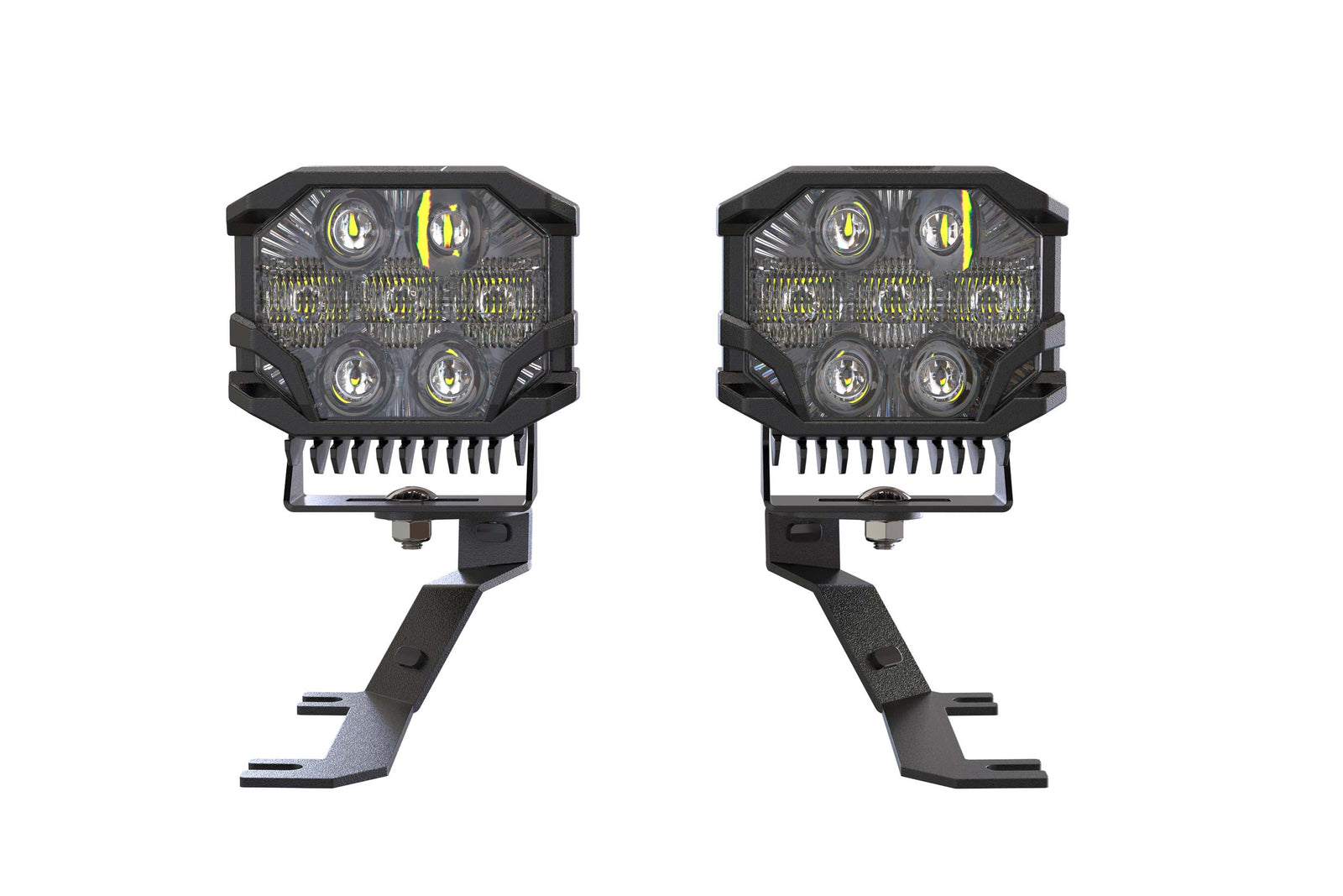 Morimoto BigBanger Ditch Light Kit: 19-24 Sierra 1500 (HXB White Combo Beam)