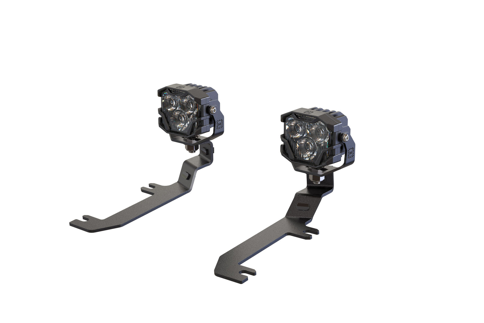 Morimoto 4Banger Ditch Light Kit: 20-24 Silverado HD (NCS Yellow SAE Wide Beam)
