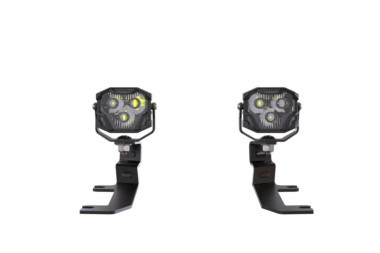 Morimoto 4Banger Ditch Light Kit: 20-24 Silverado HD (HXB Yellow Spot Beam)