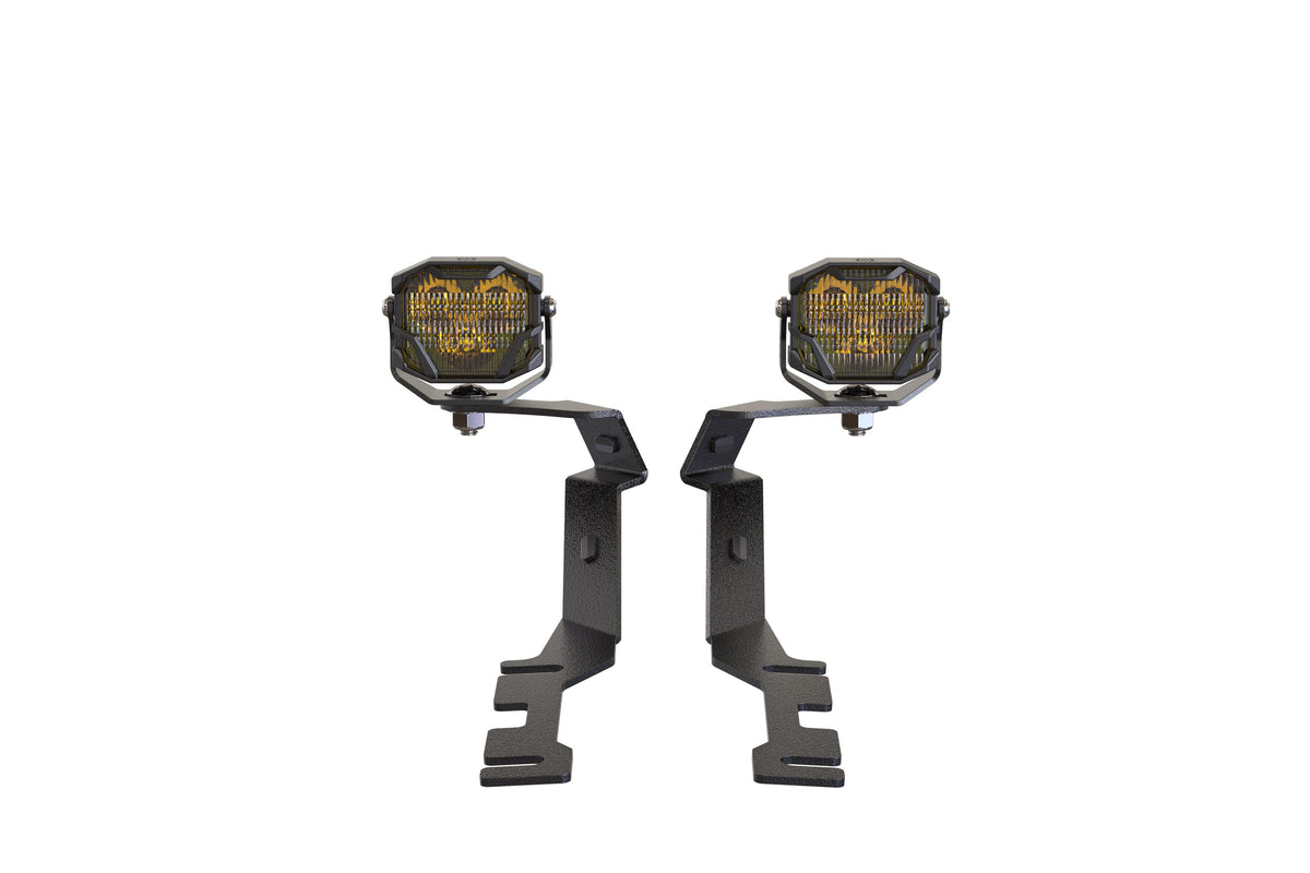 Morimoto 4Banger Ditch Light Kit: 19-24 Ram 1500 (NCS Yellow Flood Beam)