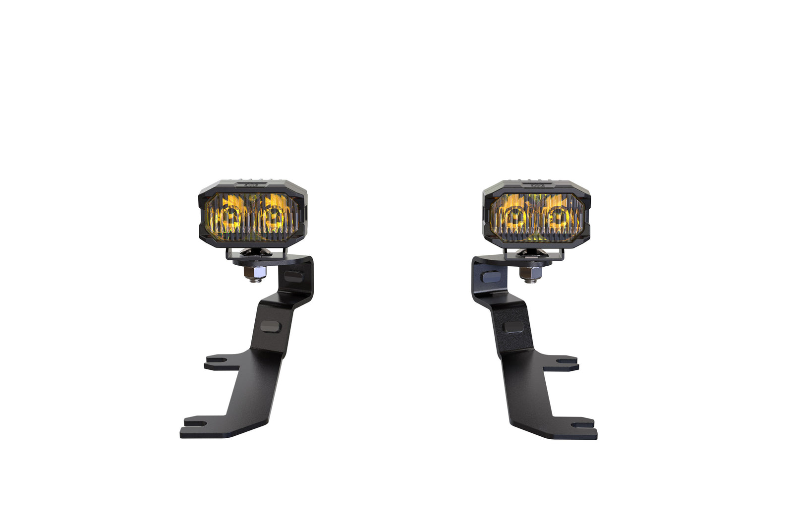 Morimoto 2Banger Ditch Light Kit: 19-24 Silverado 1500 (NCS Yellow Flood Beam)