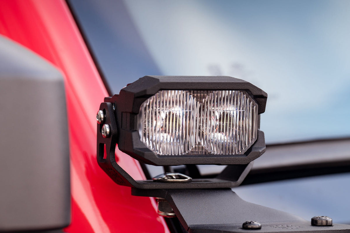 Morimoto 2Banger Ditch Light Kit: 19-24 Silverado 1500 (NCS White Combo Beam)