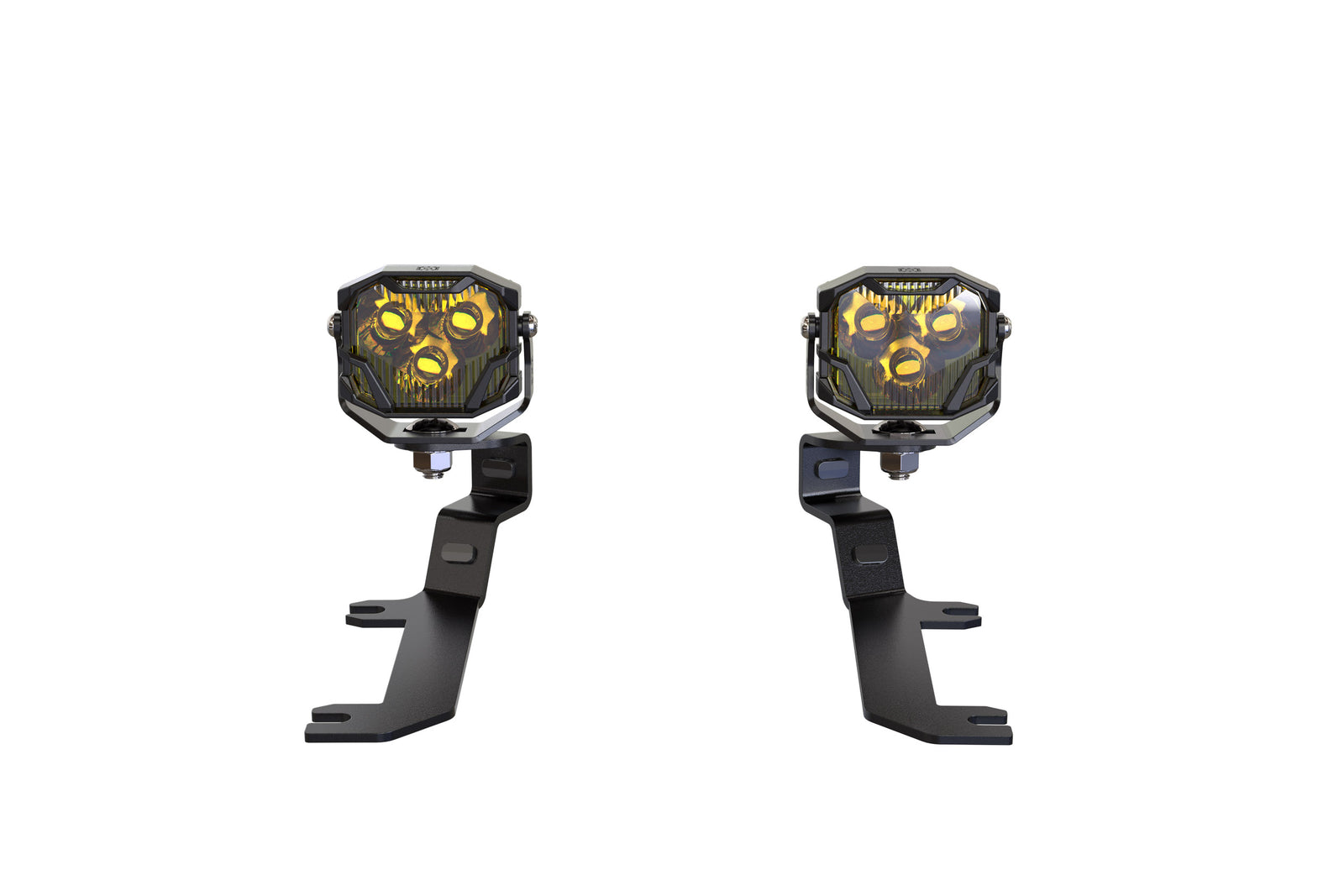 Morimoto 4Banger Ditch Light Kit: 19-24 Silverado 1500 (NCS White Spot Beam)