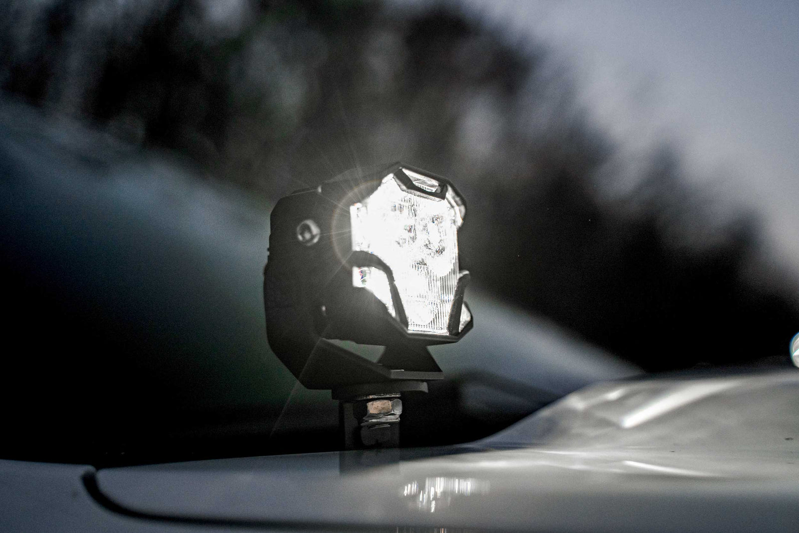 Morimoto 4Banger Ditch Light Kit: 19-24 Silverado 1500 (NCS Yellow Flood Beam)