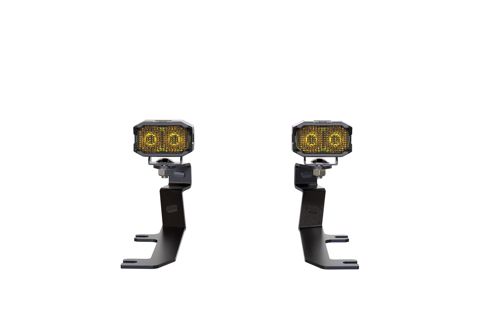 Morimoto 2Banger Ditch Light Kit: 20-24 Sierra HD (HXB Yellow SAE Wide Beam)