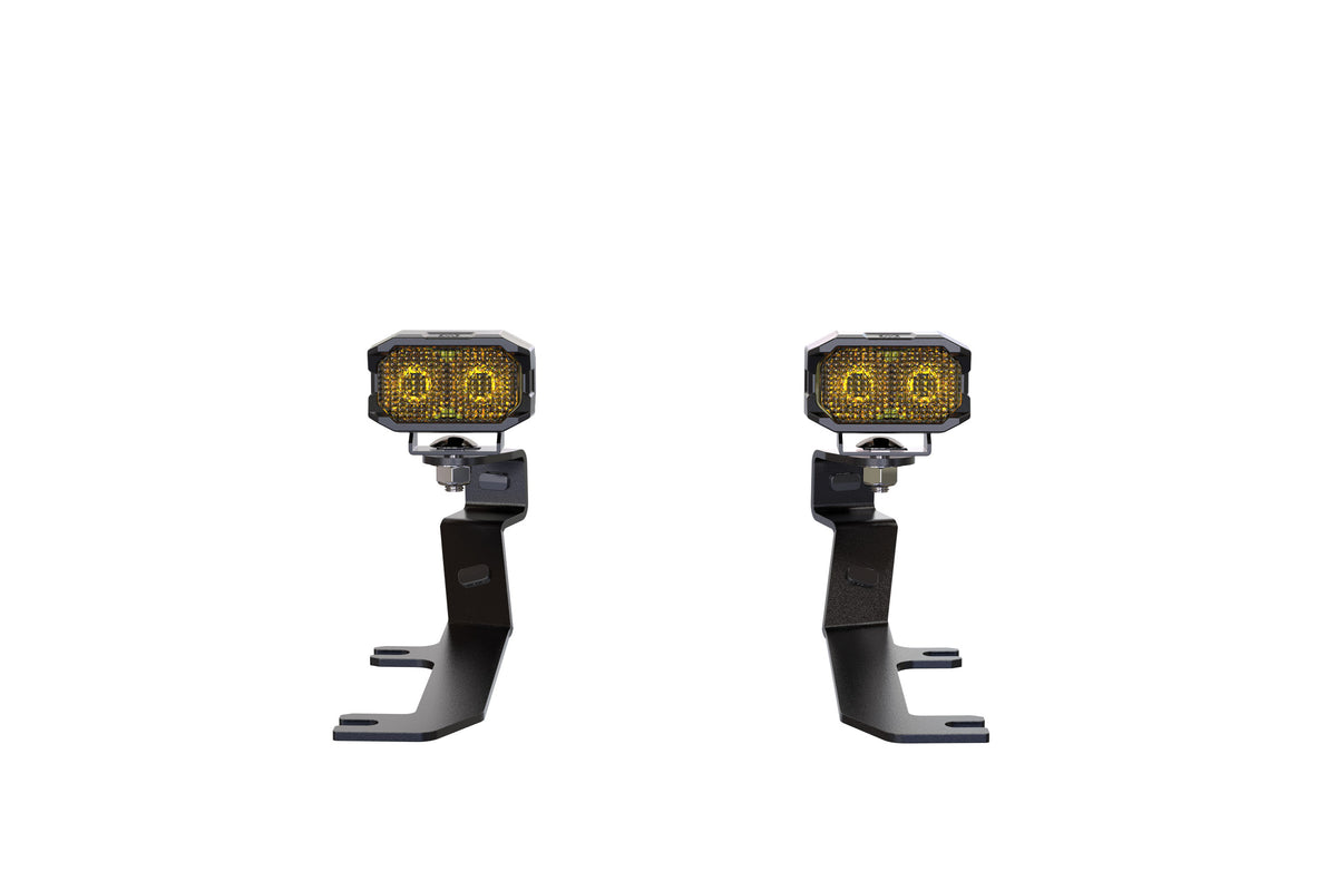 Morimoto 2Banger Ditch Light Kit: 20-24 Sierra HD (NCS Yellow Spot Beam)