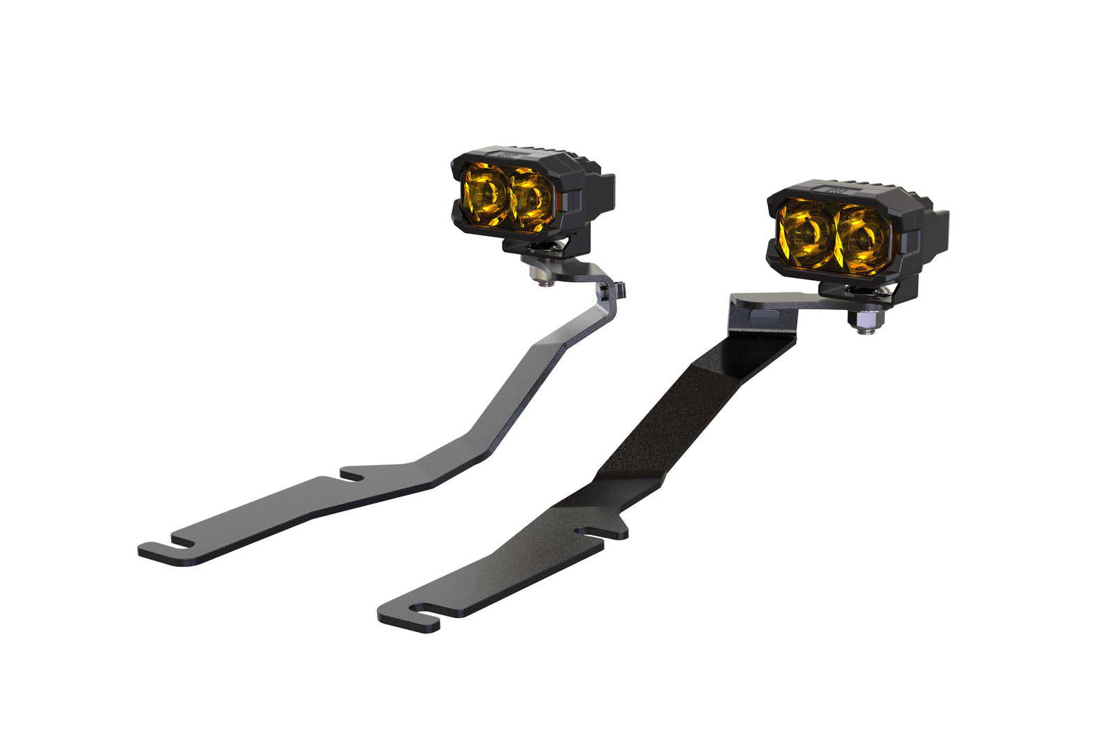 Morimoto 2Banger Ditch Light Kit: 08-23 Dodge Challenger (NCS Yellow Flood Beam)