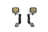 Morimoto 4Banger Ditch Light Kit: 08-23 Dodge Challenger (NCS White Spot Beam)