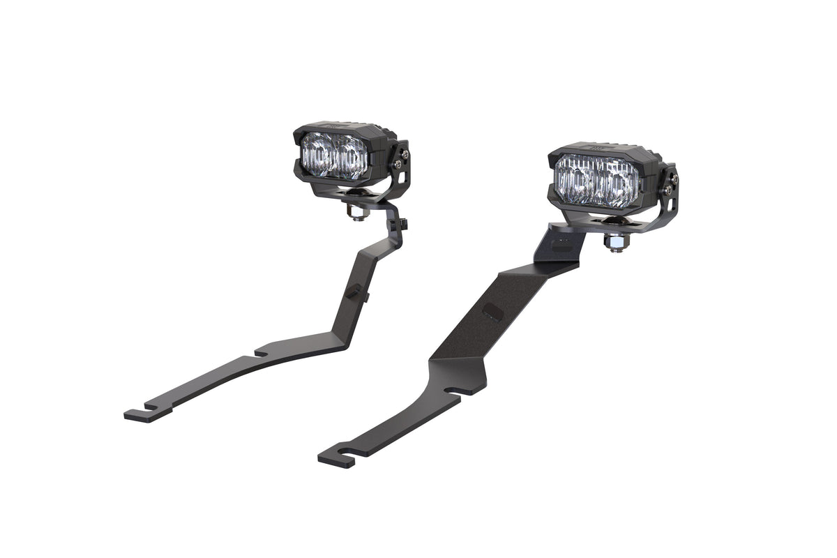 Morimoto 2Banger Ditch Light Kit: 15-23 Dodge Charger (HXB White Flood Beam)