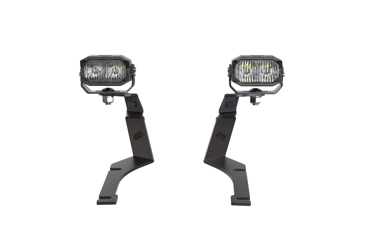 Morimoto 2Banger Ditch Light Kit: 15-23 Dodge Charger (NCS Yellow SAE Wide Beam)
