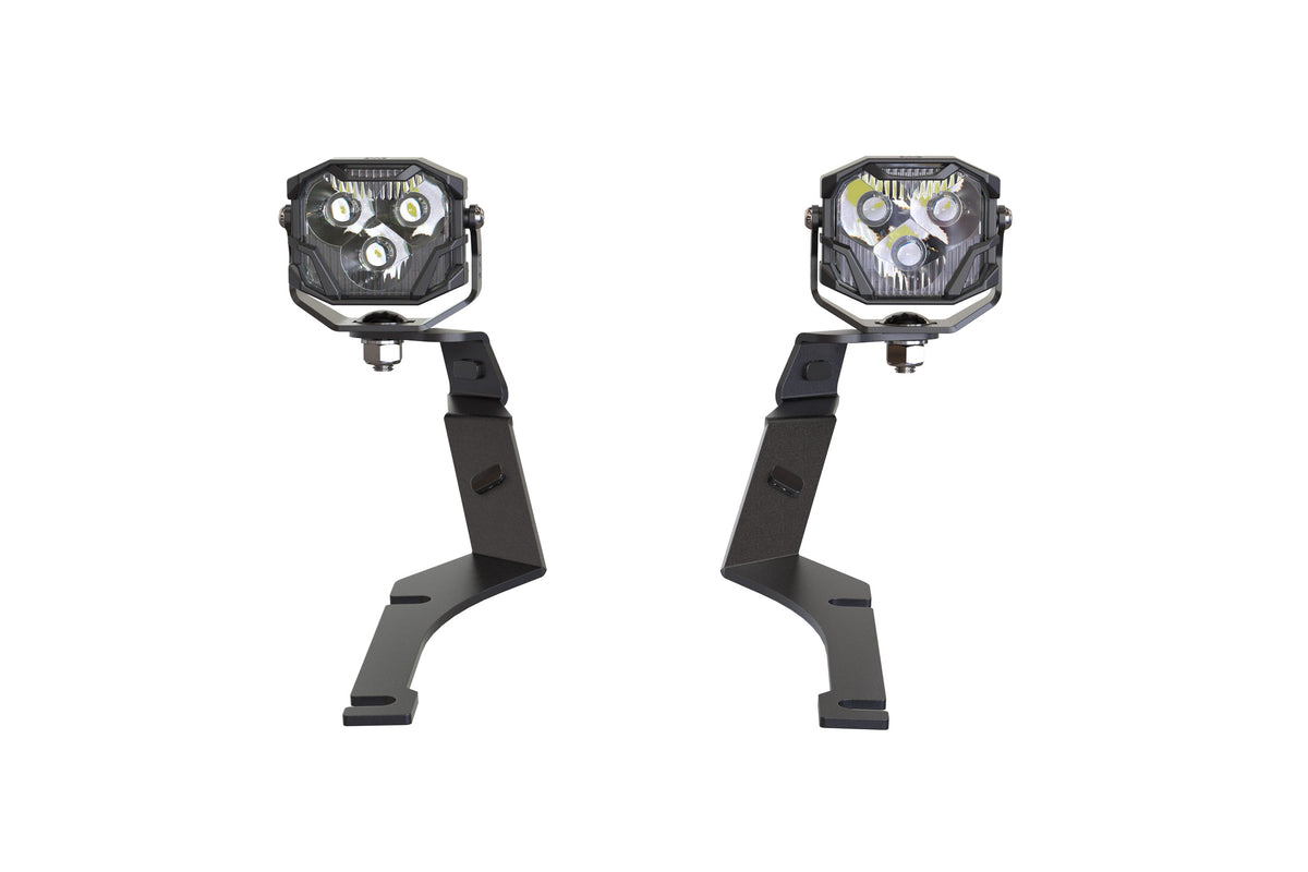 Morimoto 4Banger Ditch Light Kit: 15-23 Dodge Charger (HXB Yellow Combo Beam)
