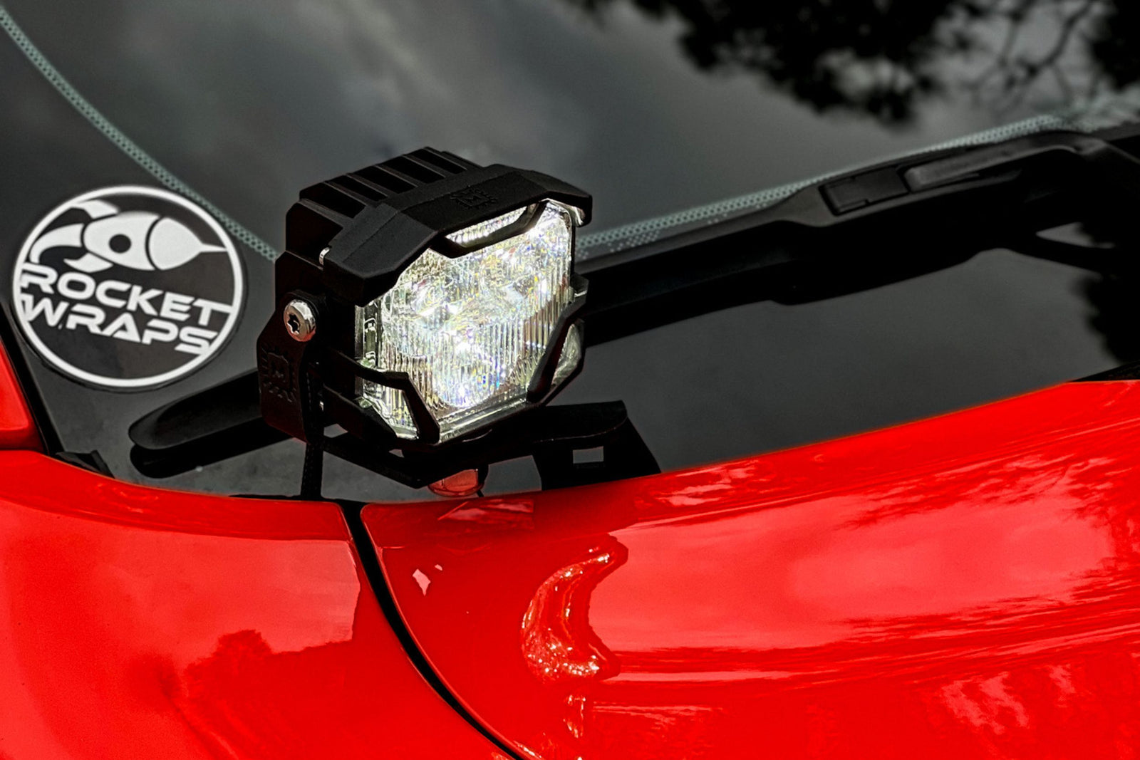 Morimoto 4Banger Ditch Light Kit: 15-23 Dodge Charger (NCS White SAE Wide Beam)