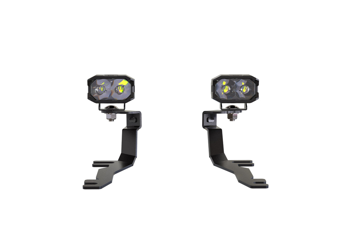 Morimoto 2Banger Ditch Light Kit: 24-26 Ford Mustang (NCS White SAE Wide Beam)