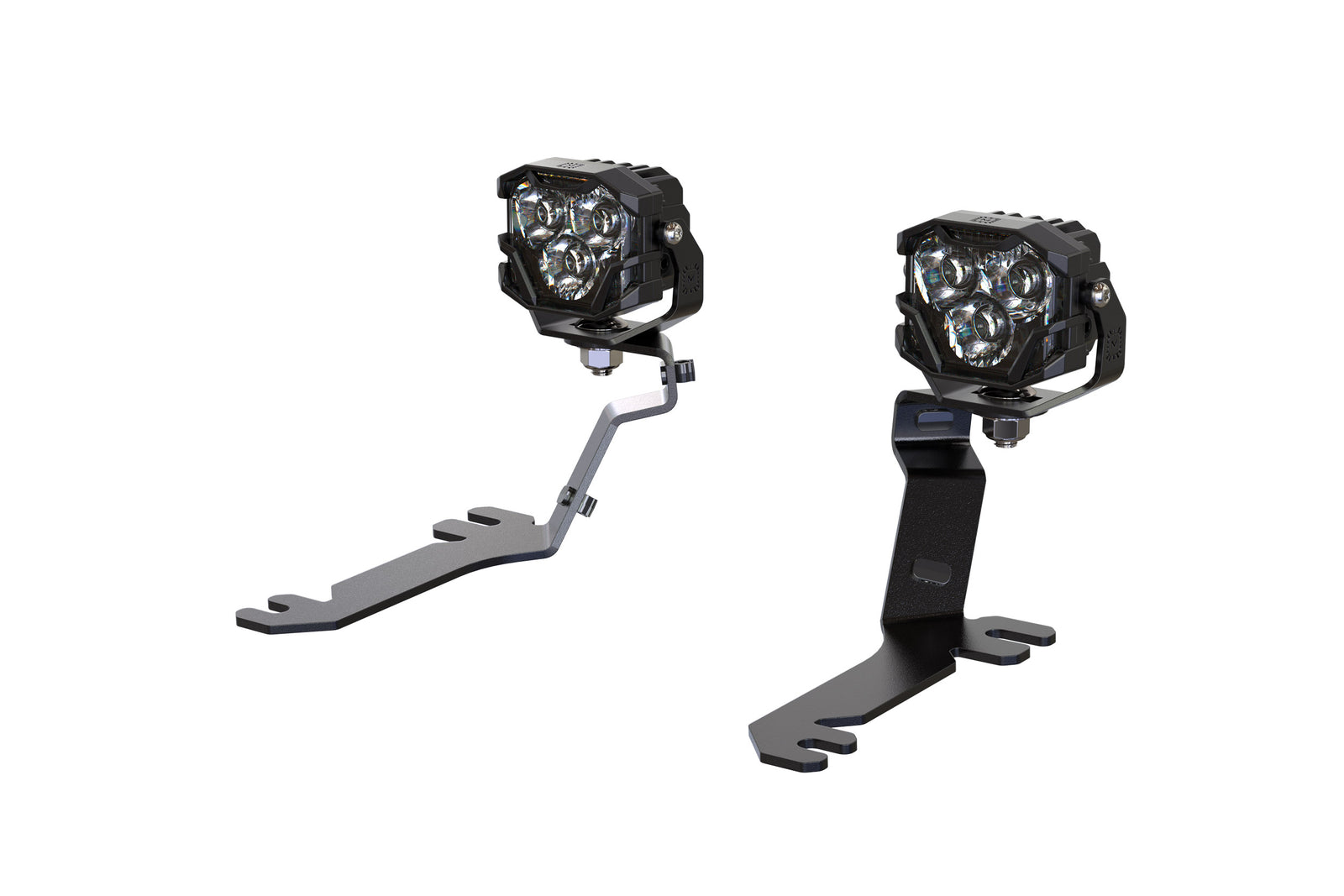 Morimoto 4Banger Ditch Light Kit: 18-23 Ford Mustang (NCS White Flood Beam)