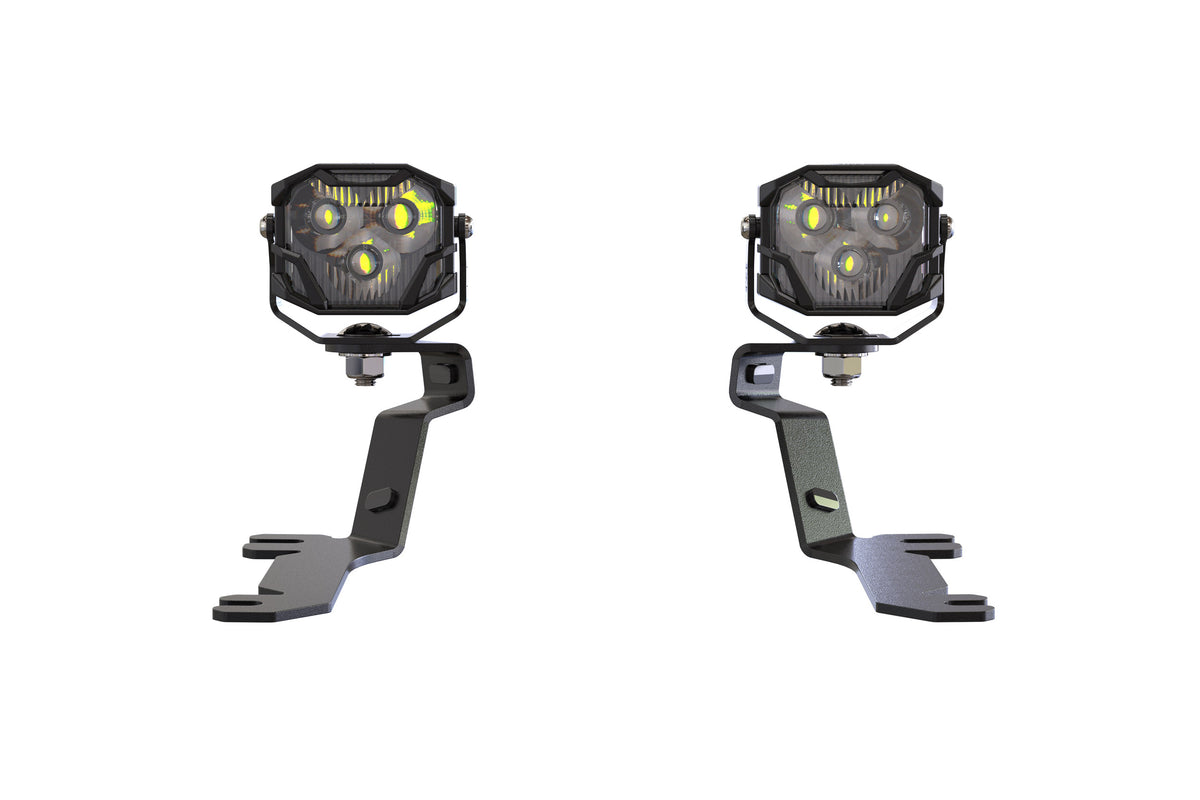 Morimoto 4Banger Ditch Light Kit: 18-23 Ford Mustang (NCS Yellow SAE Wide Beam)