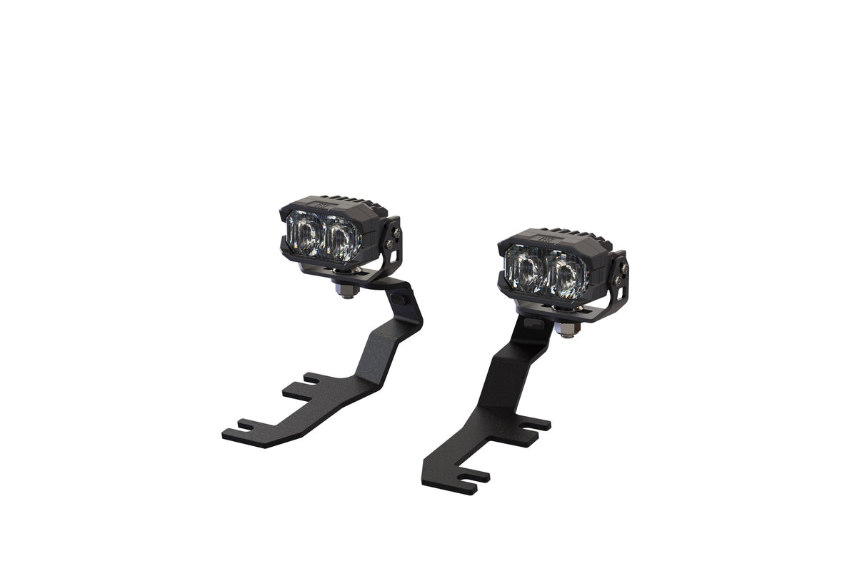 Morimoto 2Banger Ditch Light Kit: 15-22 Colorado (NCS Yellow SAE Wide Beam)
