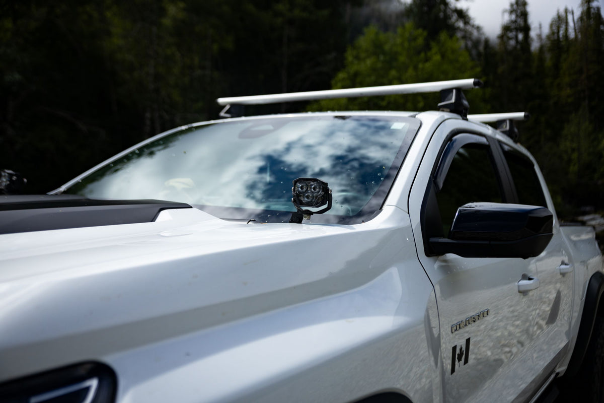 Morimoto 4Banger Ditch Light Kit: 15-22 Colorado (NCS White SAE Wide Beam)