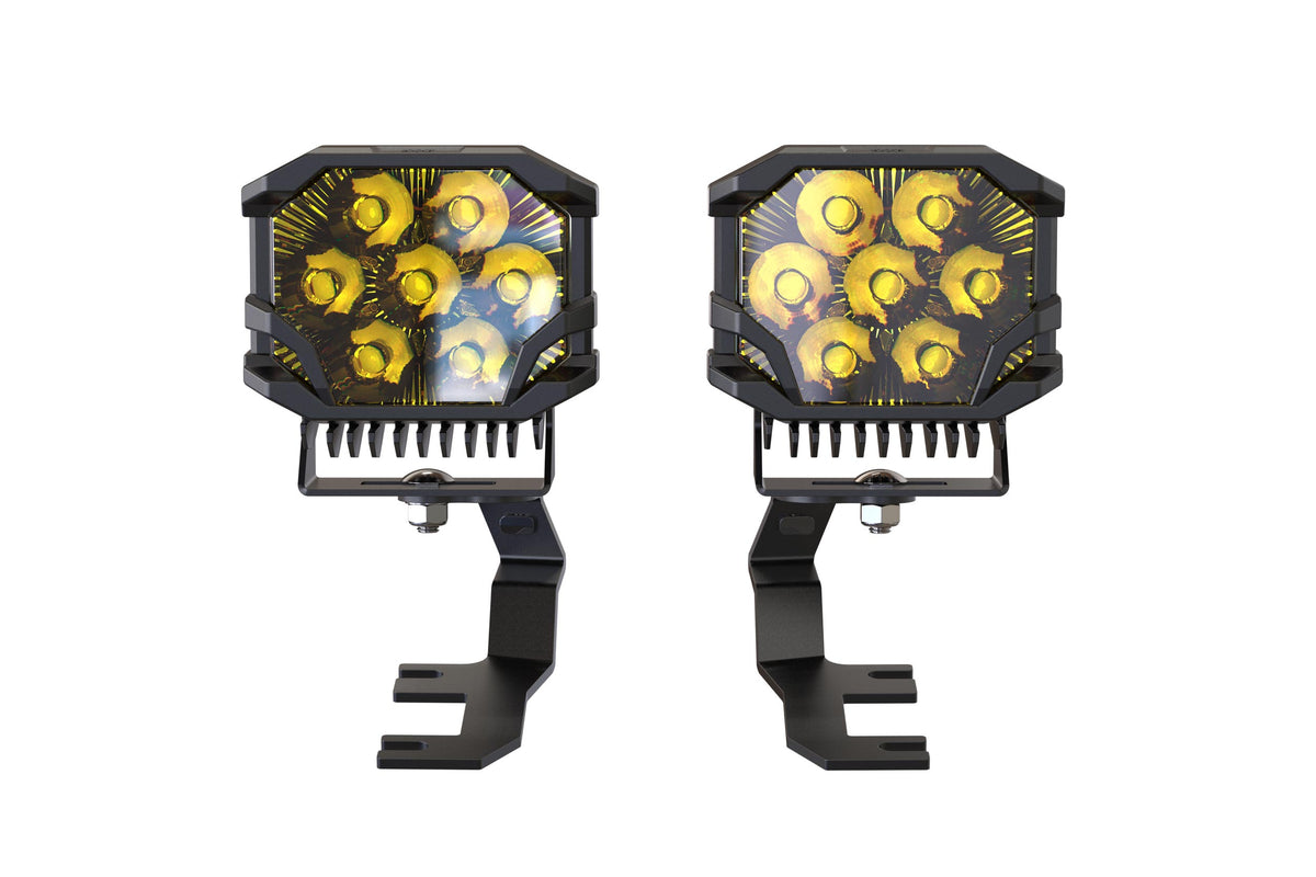 Morimoto BigBanger Ditch Light Kit: 15-22 Colorado (HXB Yellow Combo Beam)
