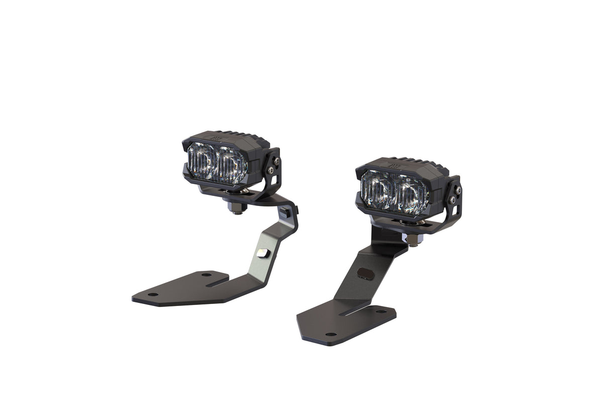 Morimoto 2Banger Ditch Light Kit: 03-10 Cayenne (HXB White Spot Beam)