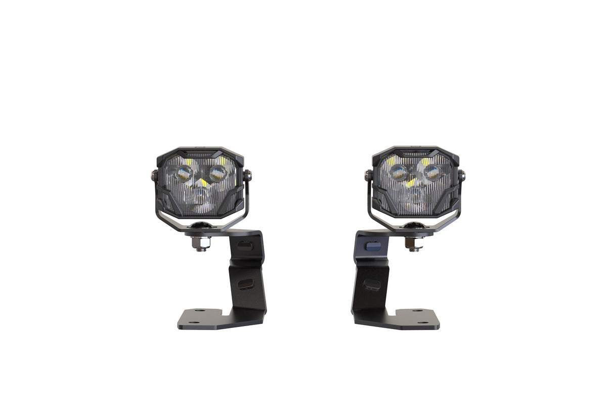 Morimoto 4Banger Ditch Light Kit: 03-10 Cayenne (NCS Yellow Flood Beam)