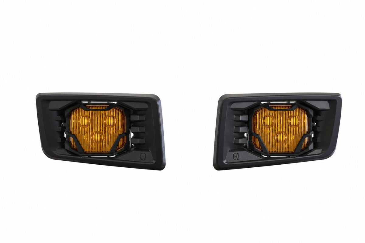 4Banger Fog Lights: Chevrolet Silverado 2500 (07-14) (NCS Yellow SAE Wide Beam)