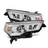 14-20 Toyota 4Runner MK II PRO-Series Halogen Projector Headlights Chrome | AlphaRex