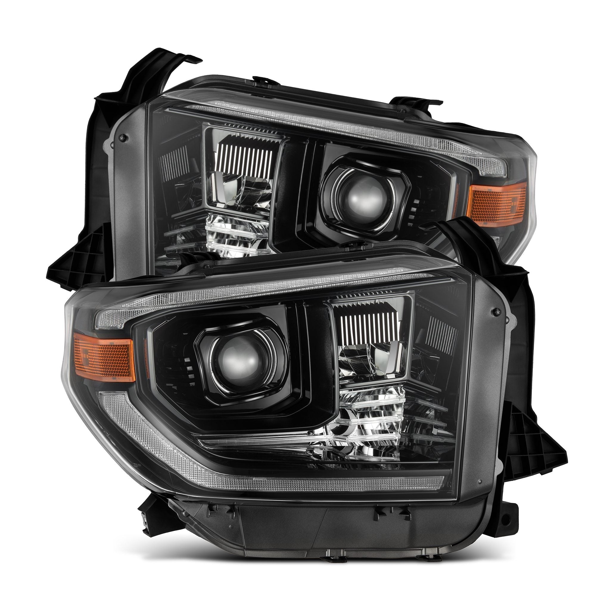 14-21 Toyota Tundra MK II LUXX-Series LED Projector Headlights Alpha-Black | AlphaRex