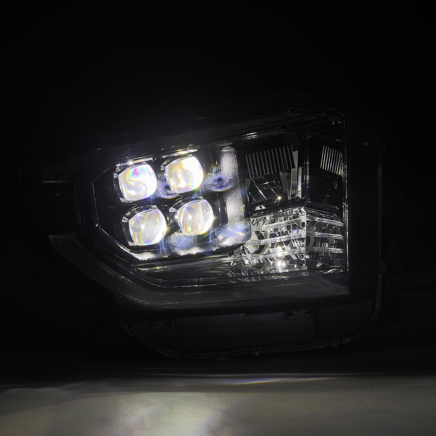 14-21 Toyota Tundra MK II NOVA-Series LED Projector Headlights Alpha-Black | AlphaRex