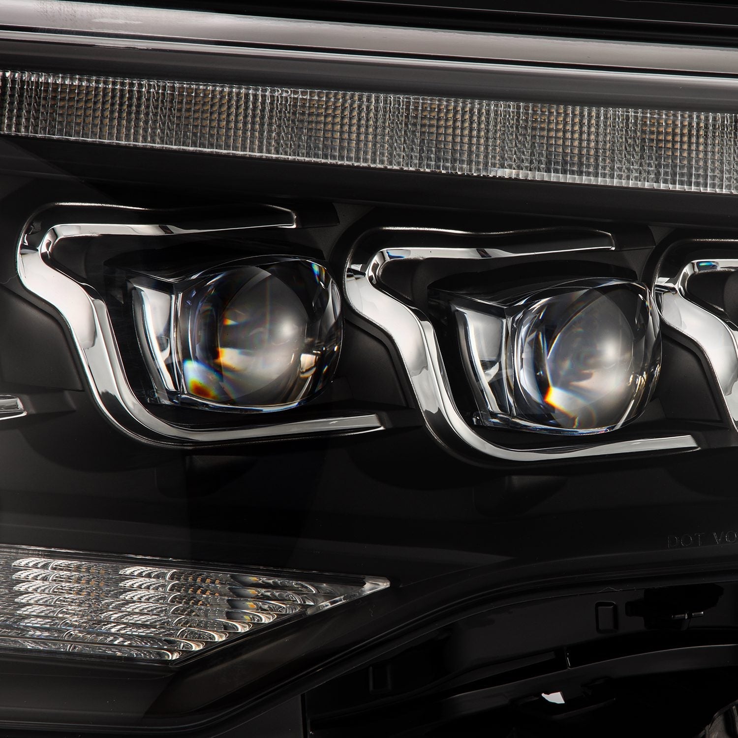 14-23 Toyota 4Runner MK II NOVA-Series LED Projector Headlights Black | AlphaRex