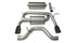 Corsa Performance - Sport / 3.0 in Cat-Back 4.0 in Single Tips | 2006-2008 Hummer H3 3.5L, 3.7L V6 I5 - Legends Auto Parts