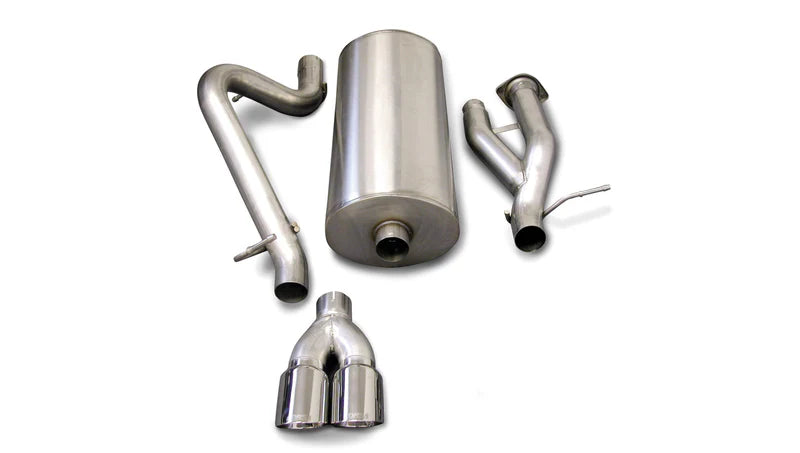 Corsa Performance - Sport / 3.0 in Cat-Back 4.0 in Twin Tips | 2003-2006 Hummer H2 6.0L V8