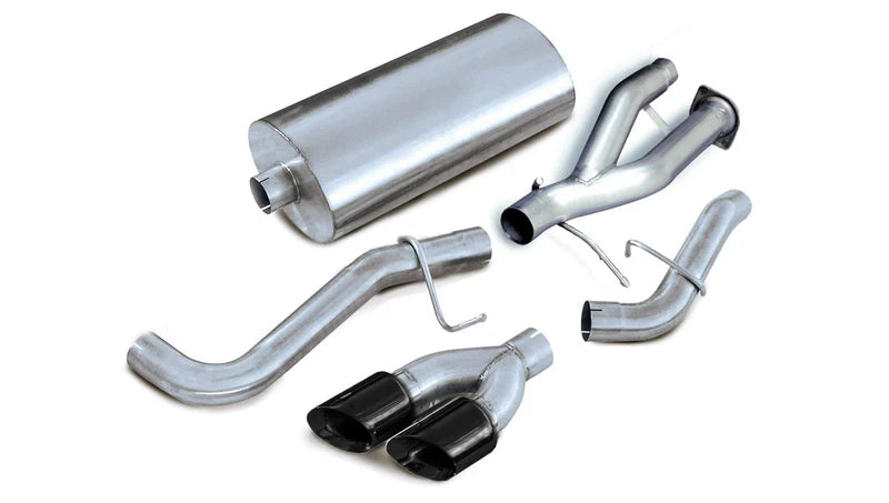 Corsa Performance - Sport / 3.0 in Cat-Back SSE 4.0 in Twin Tips | 2002-2006 Yukon Denali, Escalade 6.0L - Legends Auto Parts