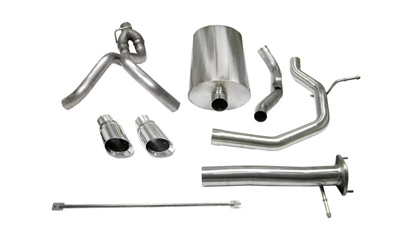 Corsa Performance - Sport / 3.0 in Cat-Back 4.0 in Single Tips | 2003-2006 SSR 5.3L, 6.0L V8 - Legends Auto Parts